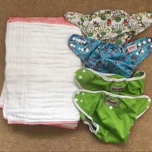 Newborn prefolds and covers